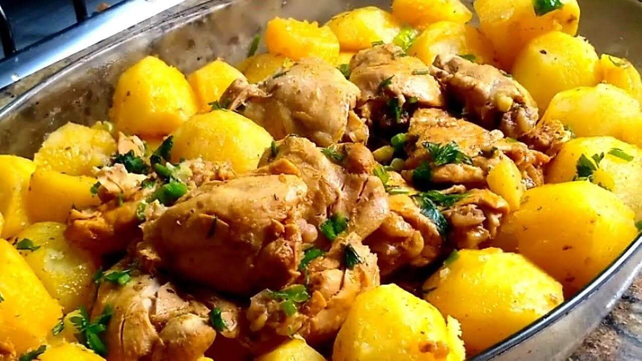 como fazer frango ensopado com batata