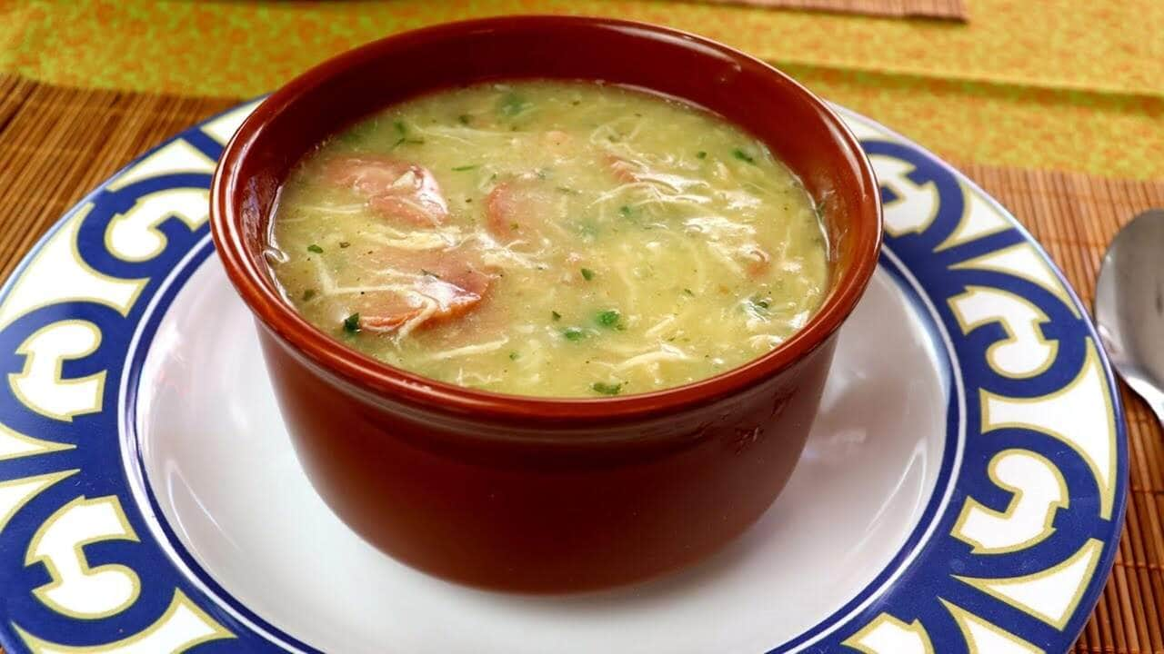 receita de caldo de mandioca