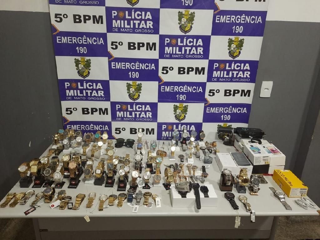 policia militar recupera 115 relogios de luxo furtados em rondonopolis