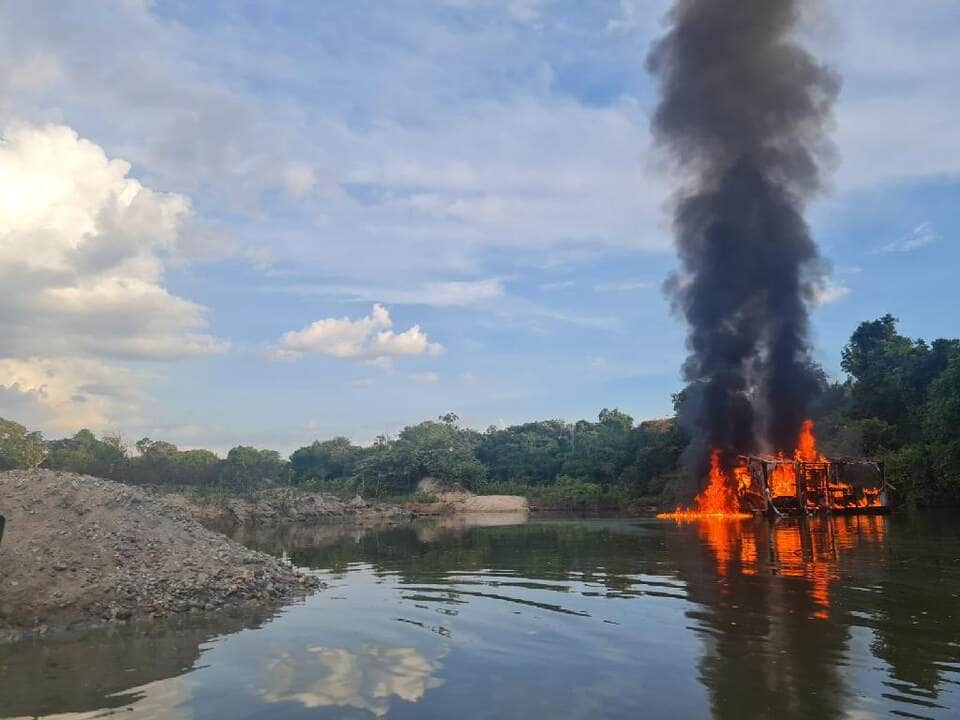 politec identifica pratica de crimes ambientais em garimpo na regiao norte de mt