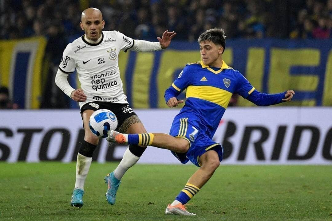 Lance de Boca x Corinthians. Foto: Conmebol