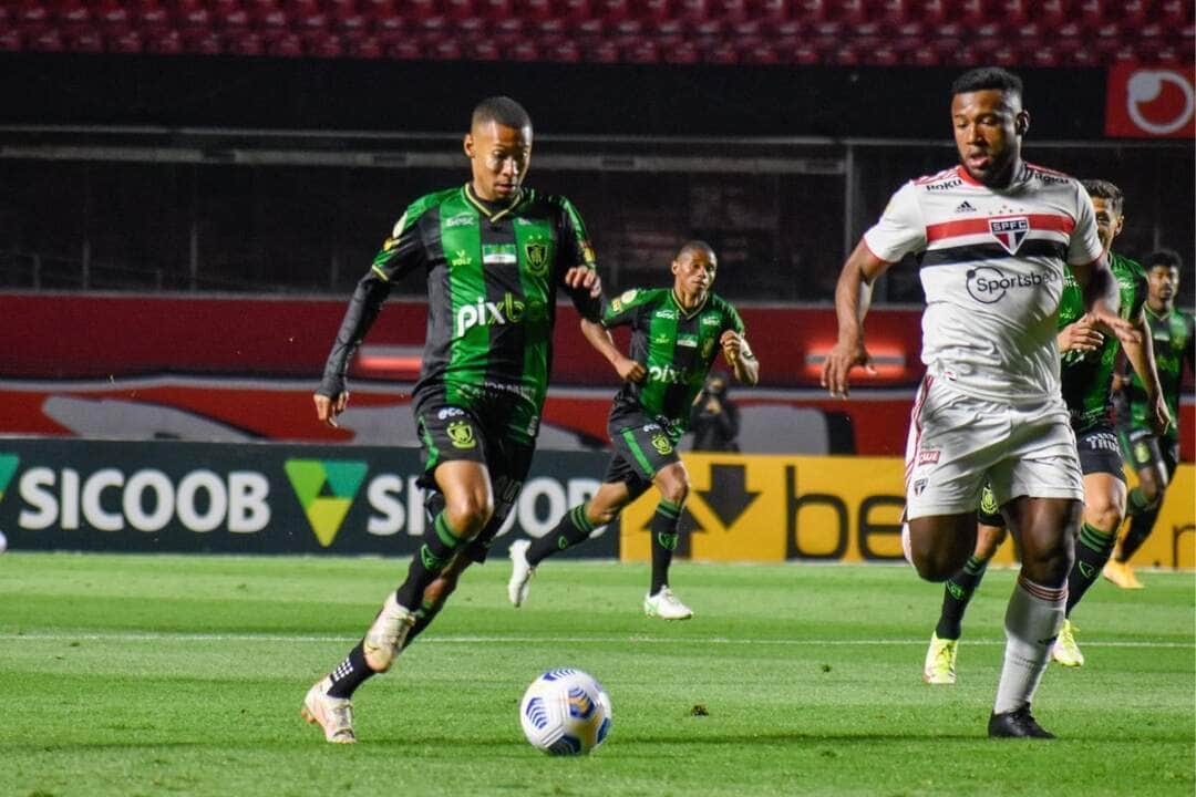 São Paulo x América-MG; onde assistir e as prováveis escalações para o jogo desta quinta (28) pela Copa do Brasil. Foto: Estevão Germano/América FC São Paulo x América-MG; onde assistir e as prováveis escalações para o jogo desta quinta (28) pela Copa do Brasil. Foto: Estevão Germano/América FC
