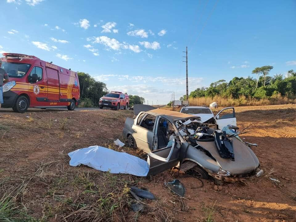 Grave acidente mobiliza Corpo de Bombeiros de Lucas do Rio Verde; cinco vítimas