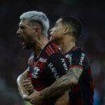 arrascaeta desequilibra e flamengo faz placar para chegar as quartas