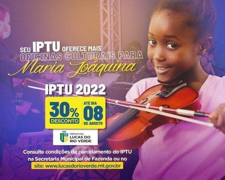 iptu com desconto de 30 a vista segue ate dia 08 de agosto