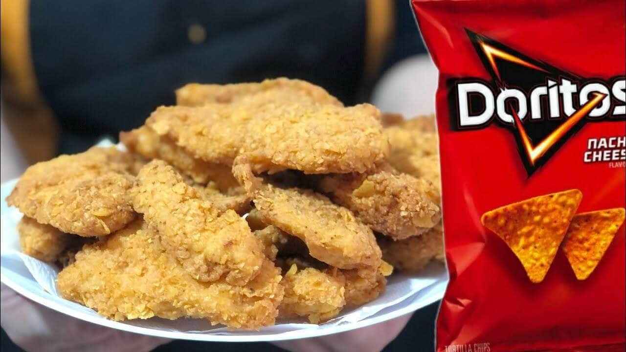 frango empanado com doritos