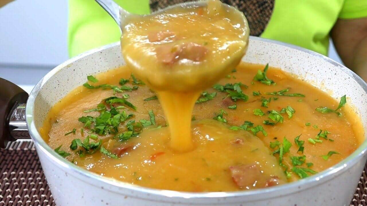caldo de aipim com frango