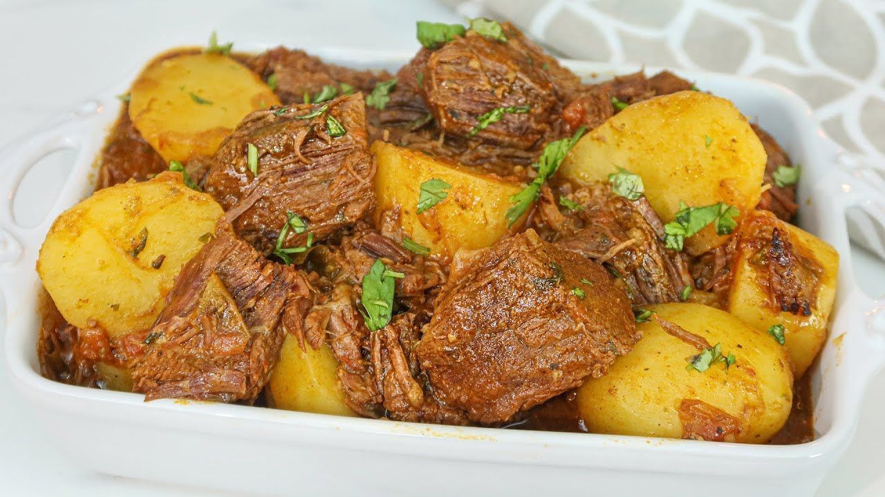 carne de panela com batata