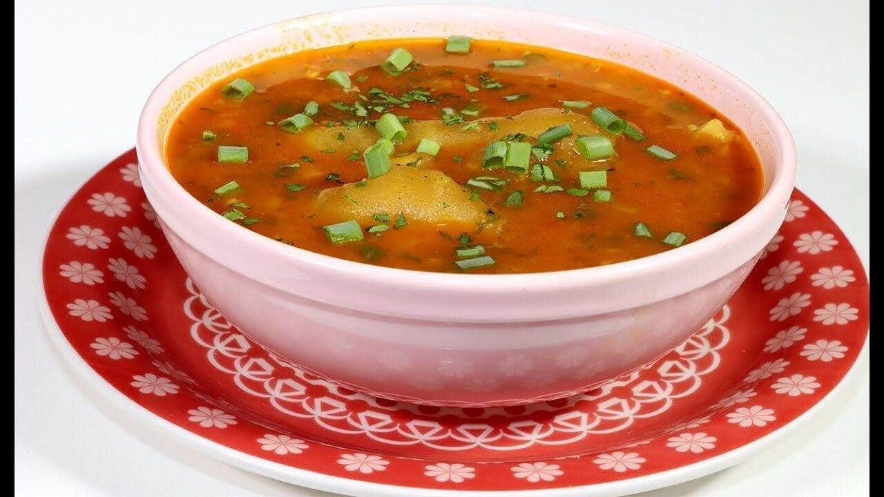 caldo de mandioca com carne