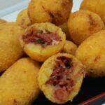bolinho de aipim com carne seca