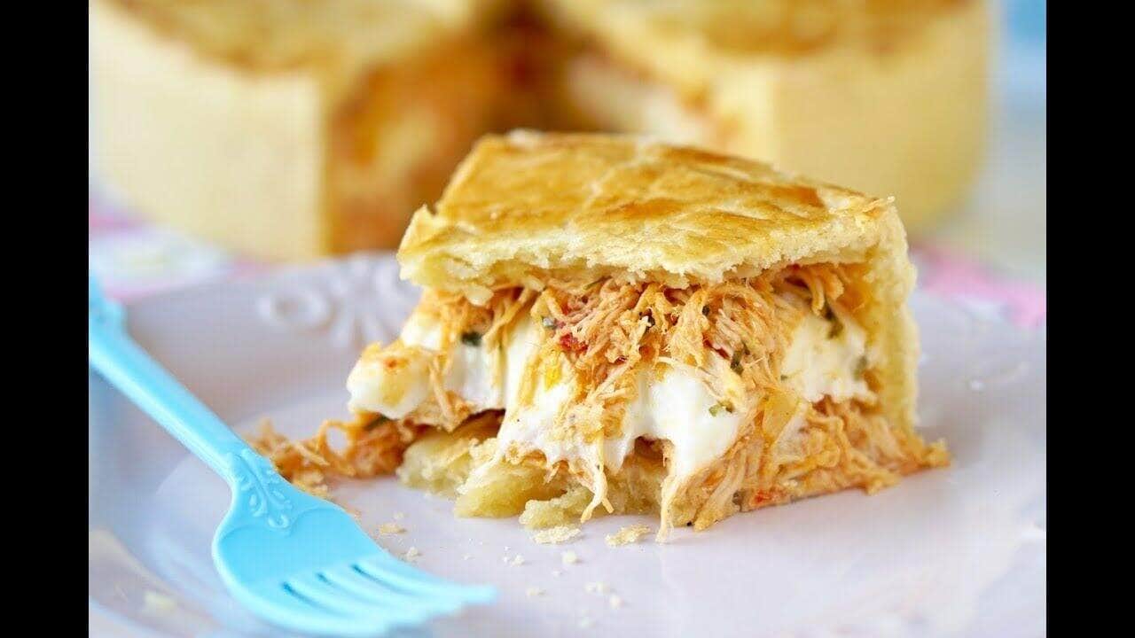 empadão de frango cremoso