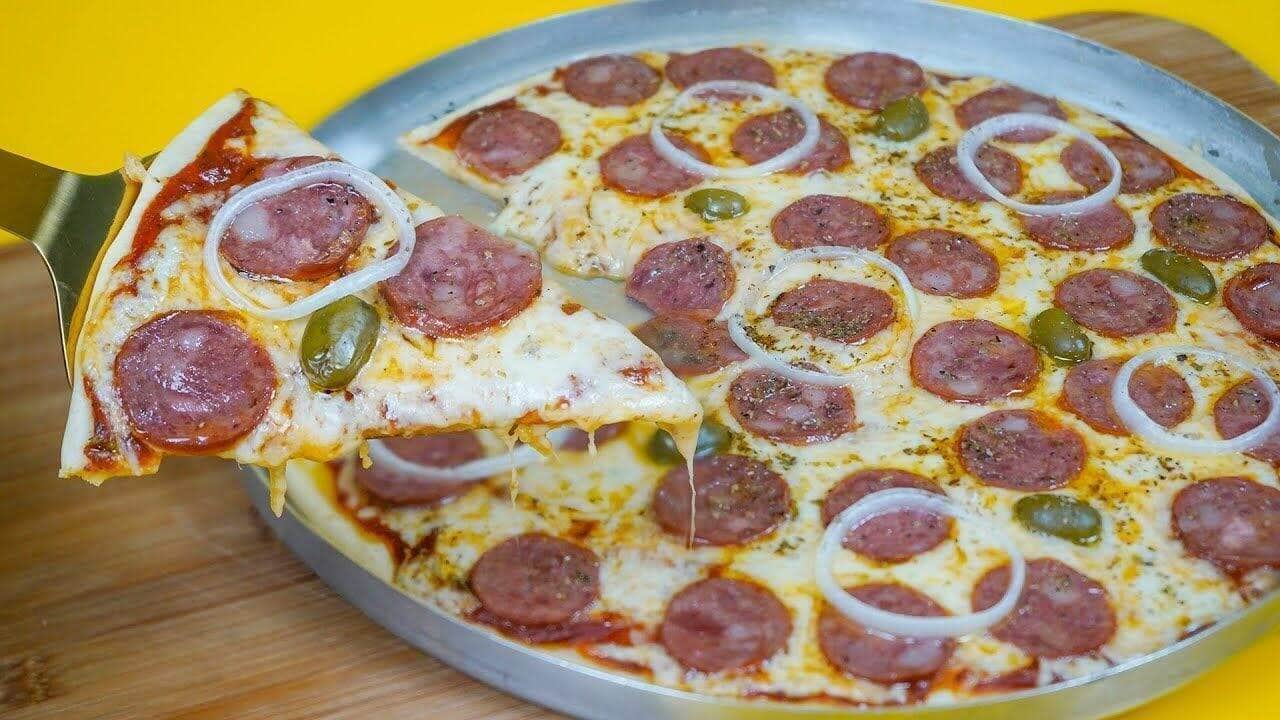 massa de pizza de liquidificador