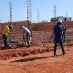 obra da escola do parque das emas segue em ritmo acelerado