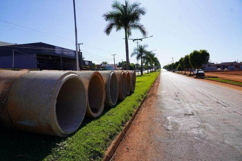 obra de drenagem visa resolver problema de vazao na baixada da avenida dall’alba