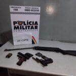 policia militar prende suspeito por ameacar pai com arma de fogo em varzea grande