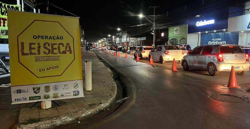 seis motoristas sao presos por embriaguez ao volante em cuiaba