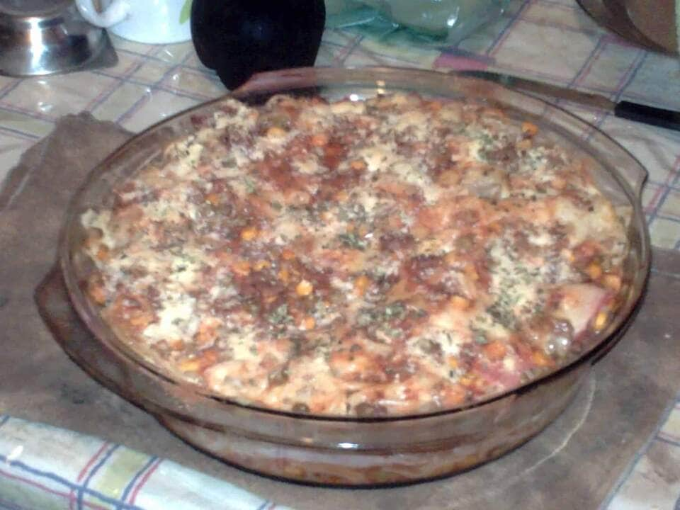 macarronada com carne moída