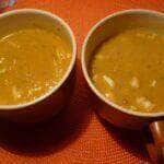 creme de abobora com camarão