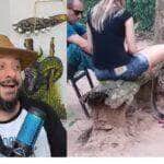 Cobra perigosa passeia entre pés de pessoas? Assista