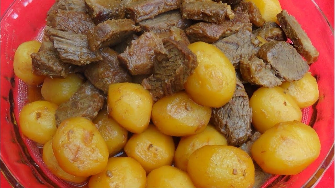 carne cozida com batata
