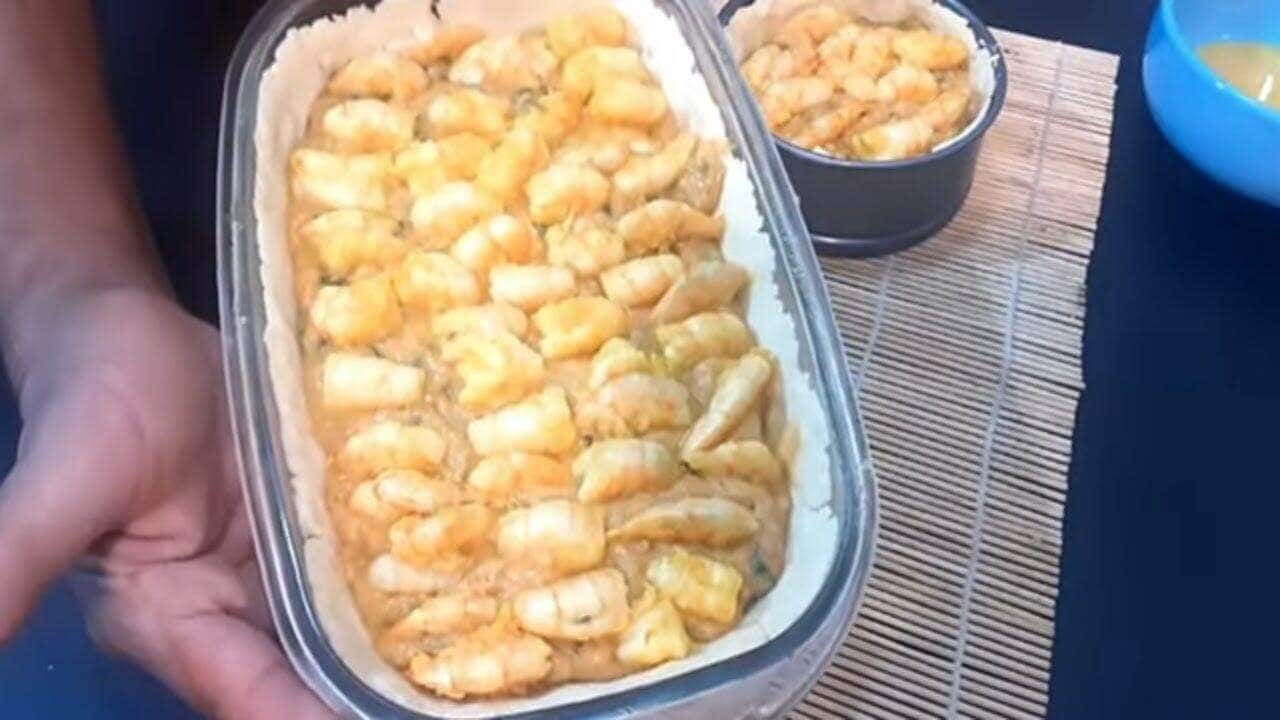recheio de camarão para empadão