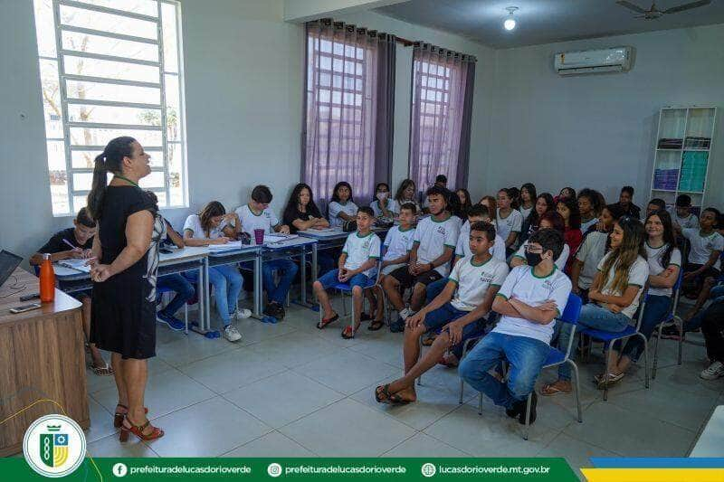 saude realiza palestra com alunos da escola municipal olavo bilac