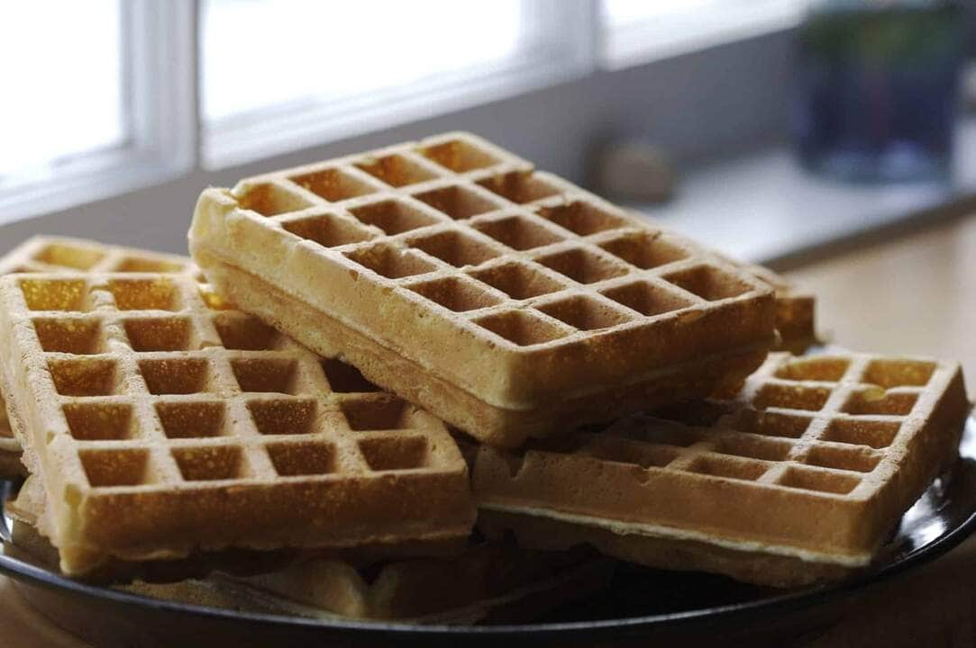 receita de waffle salgado