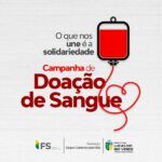 campanha de doacao de sangue sera realizada neste sabado 24