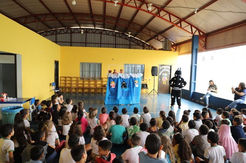 programa saude da escola promove atividade teatral para prevencao da dengue