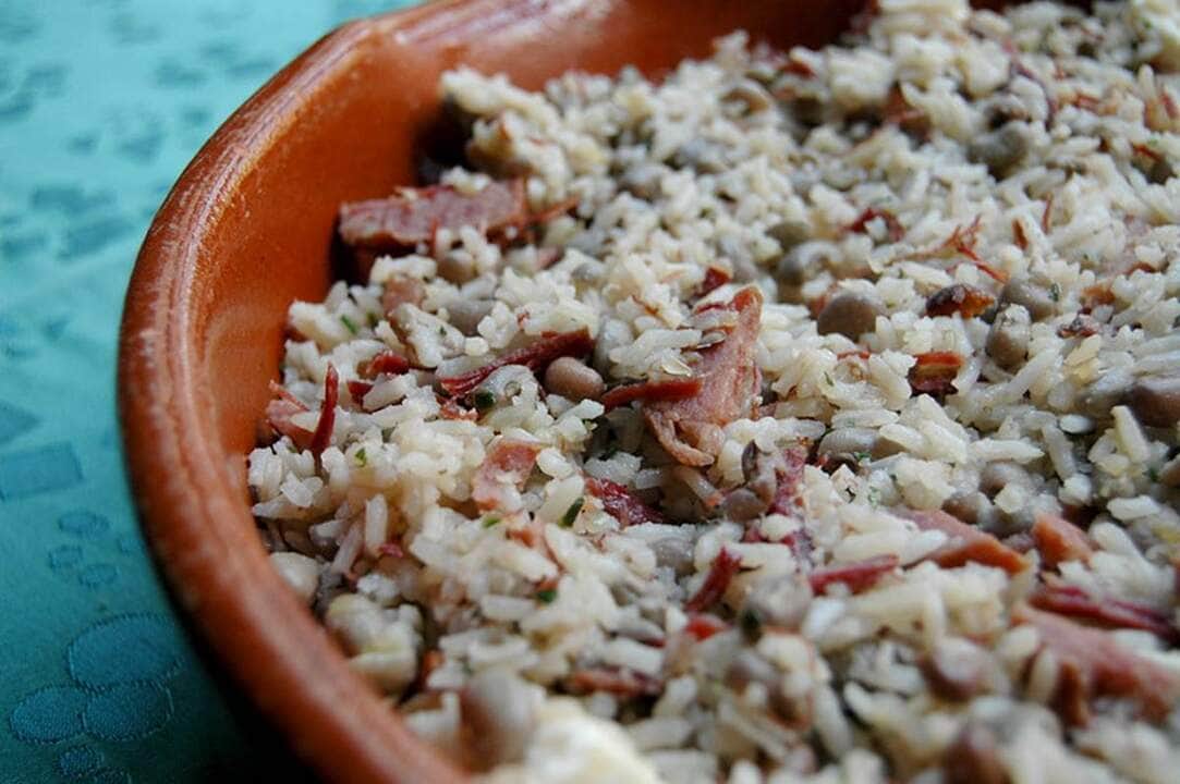 receita de baião de dois