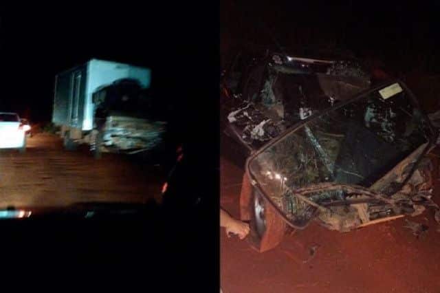 Acidente aconteceu na noite deste sábado (15), no entroncamento entre Araputanga e Reserva do Cabaçal