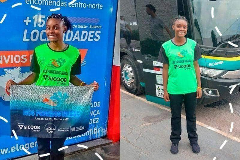 atleta de natacao representa lucas do rio verde no campeonato intercontinental