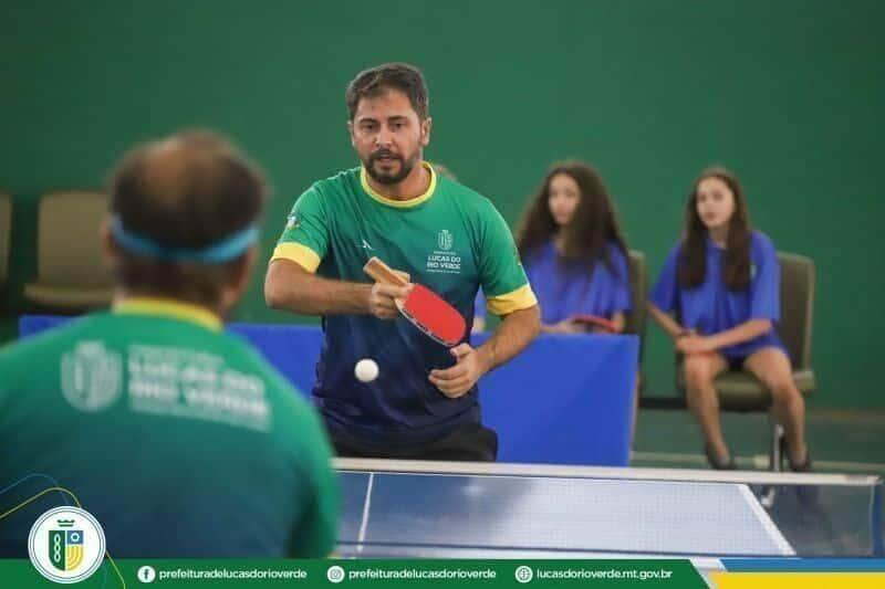 cerca de 40 atletas participaram do campeonato de tenis de mesa em lucas do rio verde