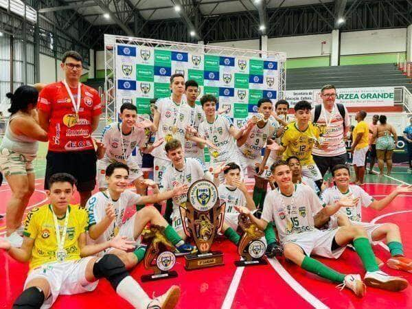 futsal sub 14 e bicampeao da taca mato grosso