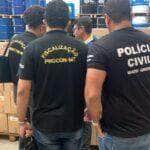 policia civil anp e procon apreendem mais de 63 7 mil litros de oleo lubrificante clandestino na capital