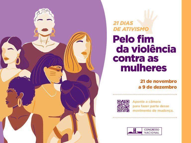 congresso participa da campanha 21 dias de ativismo pelo fim da violencia contra a mulher”
