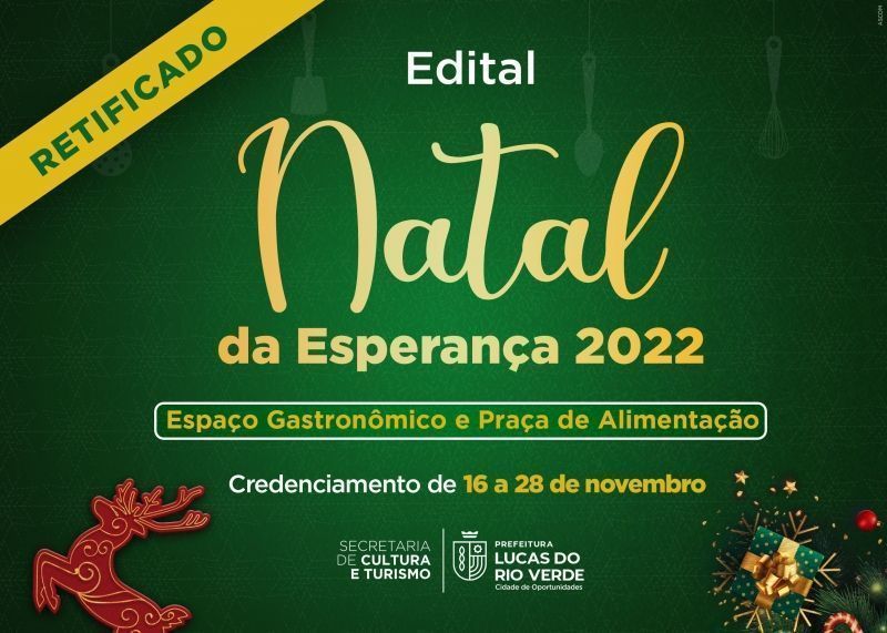 cultura retifica edital de gastronomia do natal da esperanca