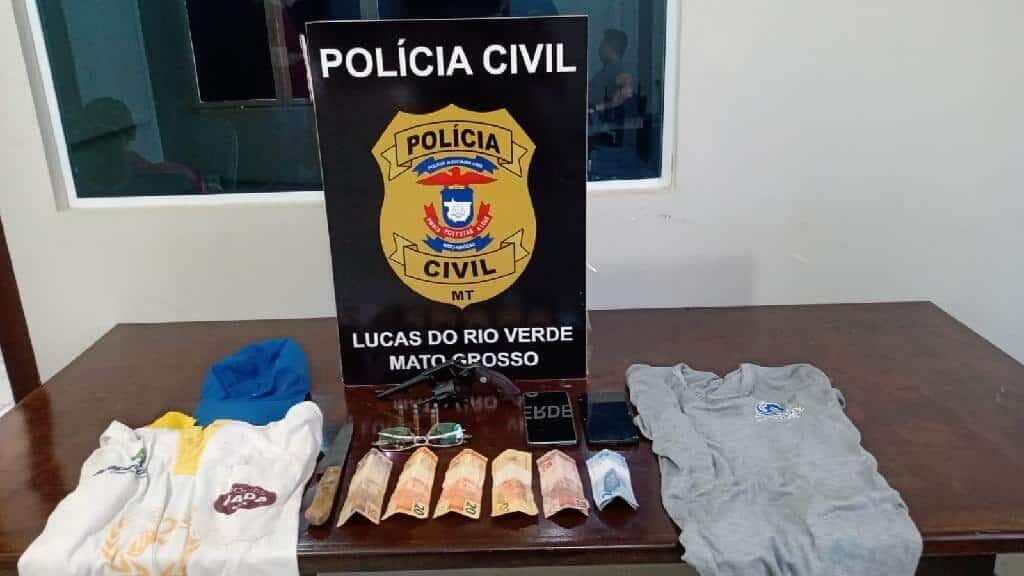 dupla e presa em flagrante pela policia civil logo apos assaltar loja