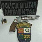 homem e preso por porte ilegal de arma em nova marilandia