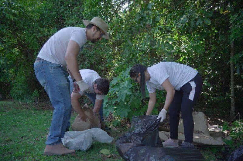 mais de 50 sacos de lixo sao coletados em limpeza do lago ernani machado e parque dos buritis