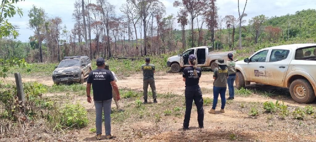 policia civil e sema intensificam o combate ao desmatamento e extracao ilegal de madeira no norte do estado