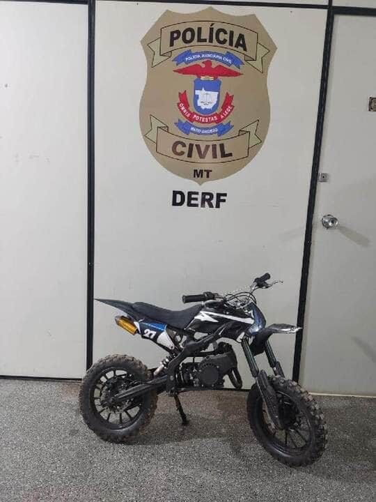 policia civil recupera moto furtada em sapezal e prende homem por receptacao