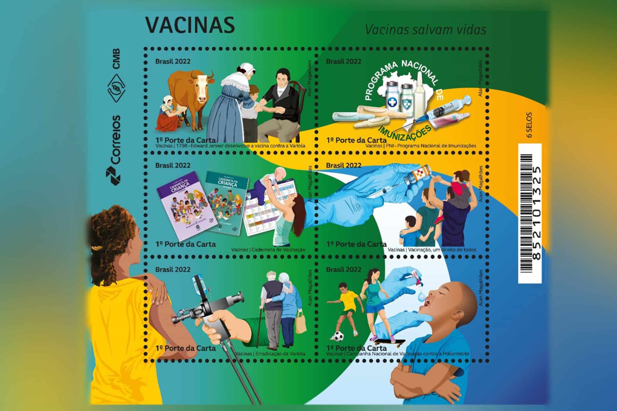 selos para incentivar a vacinacao esgotam na loja virtual dos correios scaled