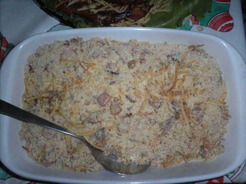 como fazer farofa de bacon