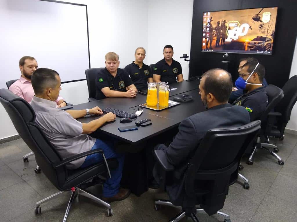 gestores da policia civil recebem visita de representantes do ministerio da justica e seguranca publica