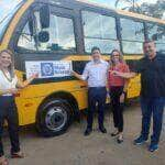 lucas do rio verde recebe novos onibus escolares do estado