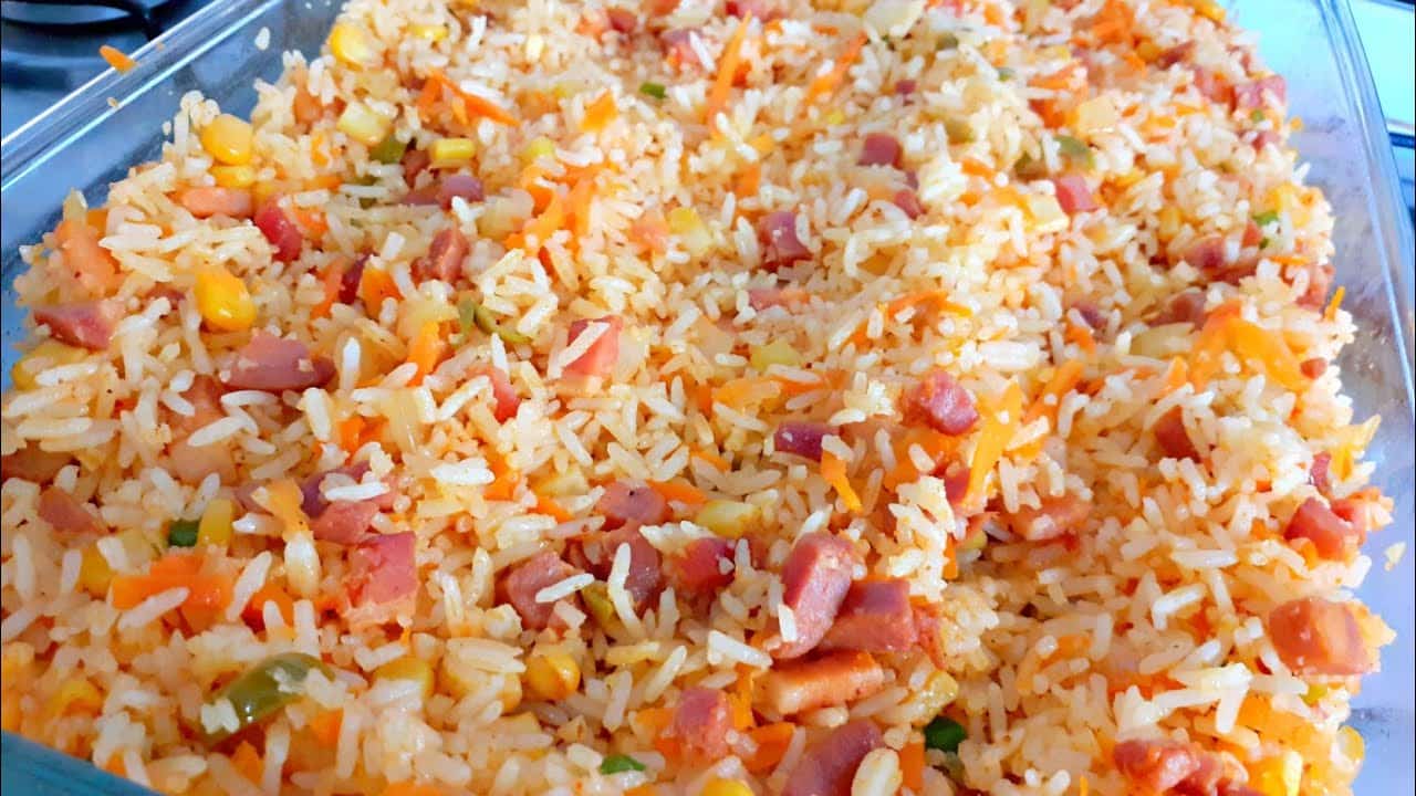 receita de arroz temperado