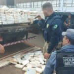 policia militar e prf prendem casal por trafico e apreendem 200 quilos de cocaina