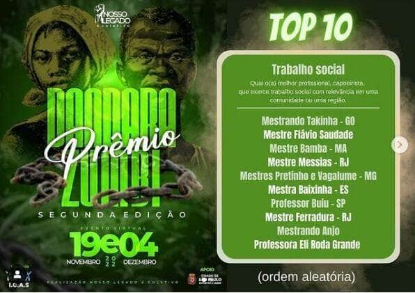 premio dandara e zumbi