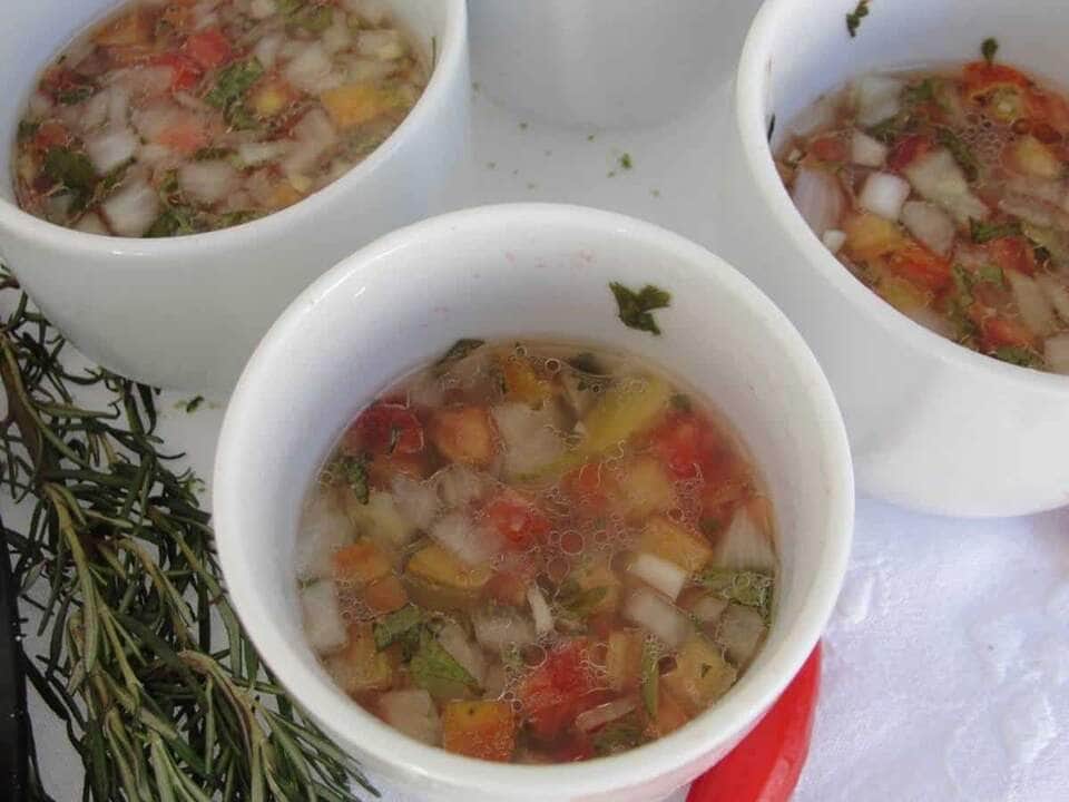 como fazer vinagrete para churrasco